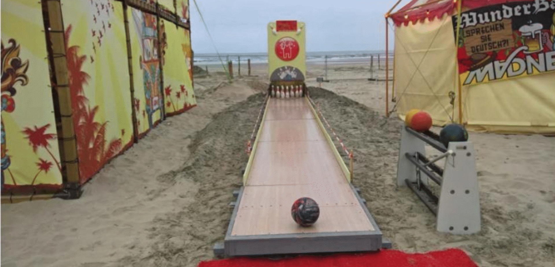 Mobiele bowlingbaan